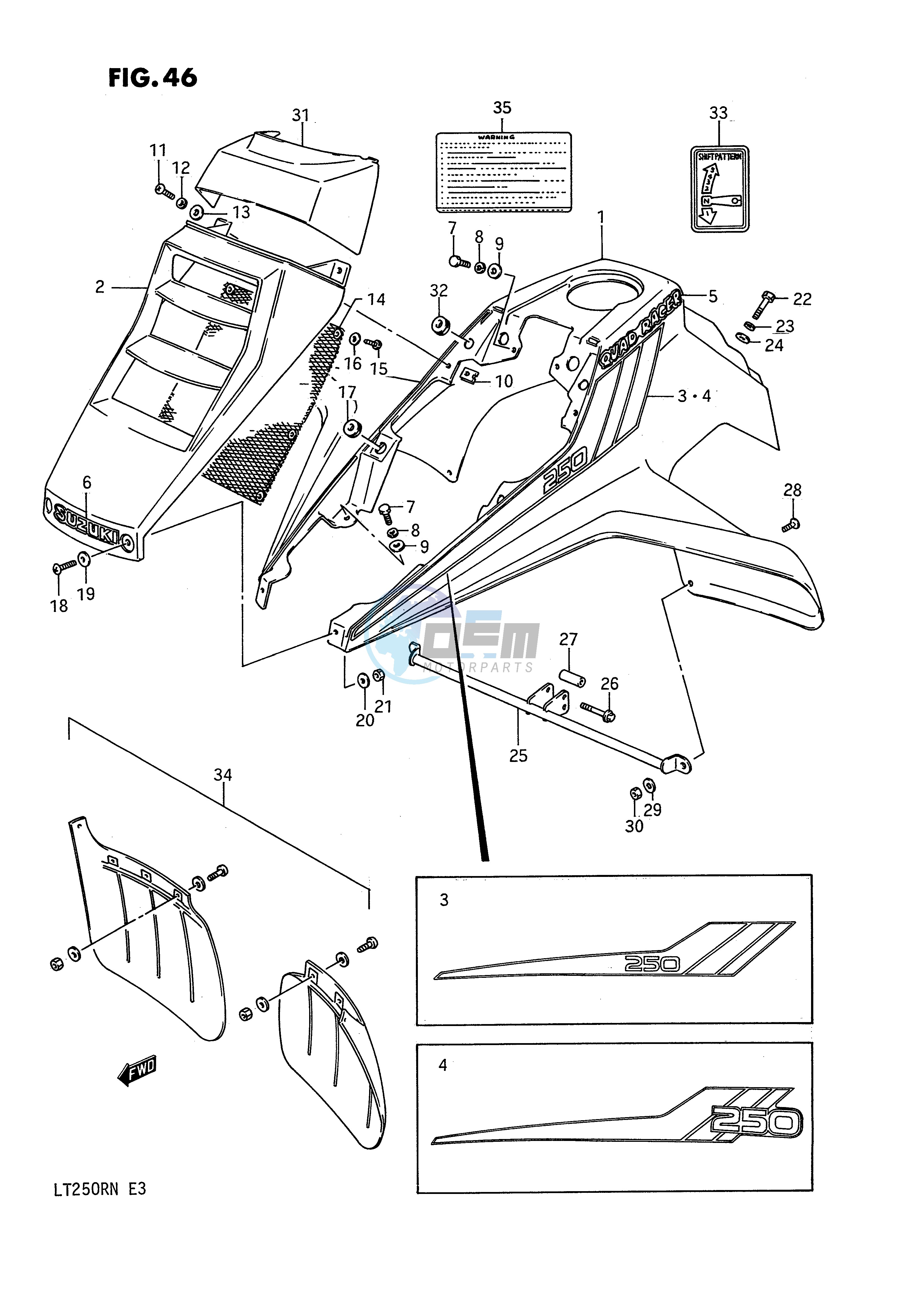 FRONT FENDER (MODEL F G)