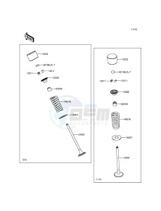 NINJA 300 ABS EX300BEF XX (EU ME A(FRICA) drawing Valve(s)