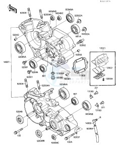 KX 125 F [KX125] (F1) [KX125] drawing CRANKCASE