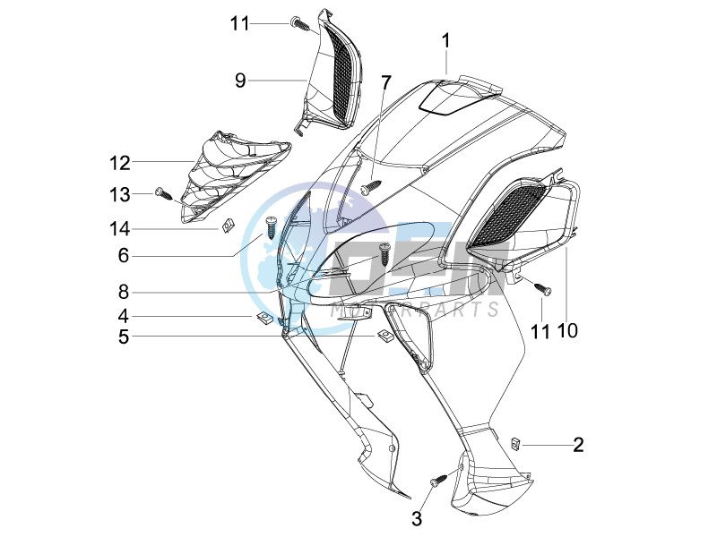 Front shield