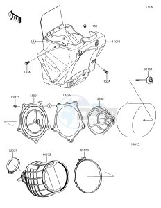 KX85 KX85CFF EU drawing Air Cleaner