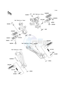 ZX 1200 A [NINJA ZX-12R] (A2) [NINJA ZX-12R] drawing FOOTRESTS