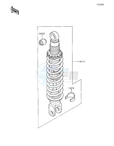 KL 250 D [KLR250] (D7-D9) [KLR250] drawing SHOCK ABSORBER