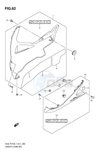 GSX-R750 (E21) drawing UNDER COWLING