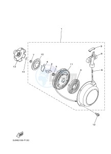 YFM350FWA YFM350DF GRIZZLY 350 4WD (1NSH) drawing ALTERNATE FOR ENGINE