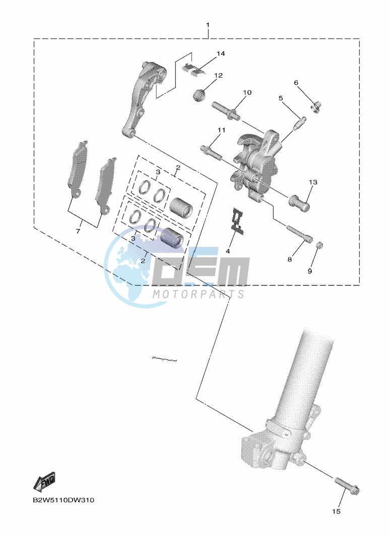 FRONT BRAKE CALIPER