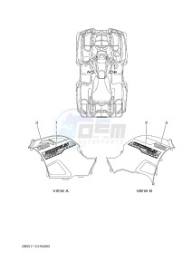 YFM700FWAD YFM700PE GRIZZLY 700 EPS (2BG3 2BG4) drawing GRAPHICS