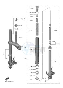 YZF1000 YZF-R1 (B3L1) drawing FRONT FORK