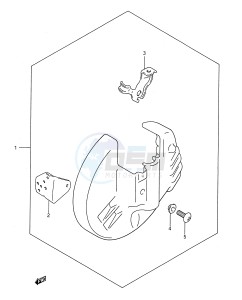 RM250 (E28) drawing DISC COVER (MODEL K L M OPTIONAL)