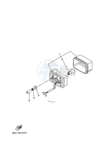 YFM700FWBD YFM7NKPHK (B5KF) drawing TAILLIGHT