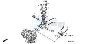 CBR600RA9 E / ABS MME drawing THERMOSTAT