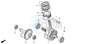 TRX300EX SPORTRAX 300EX drawing CRANKSHAFT