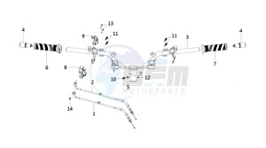 HD 300I ABS (L9) EU drawing HANDLEBAR / BRAKE LEVERS /CABLES