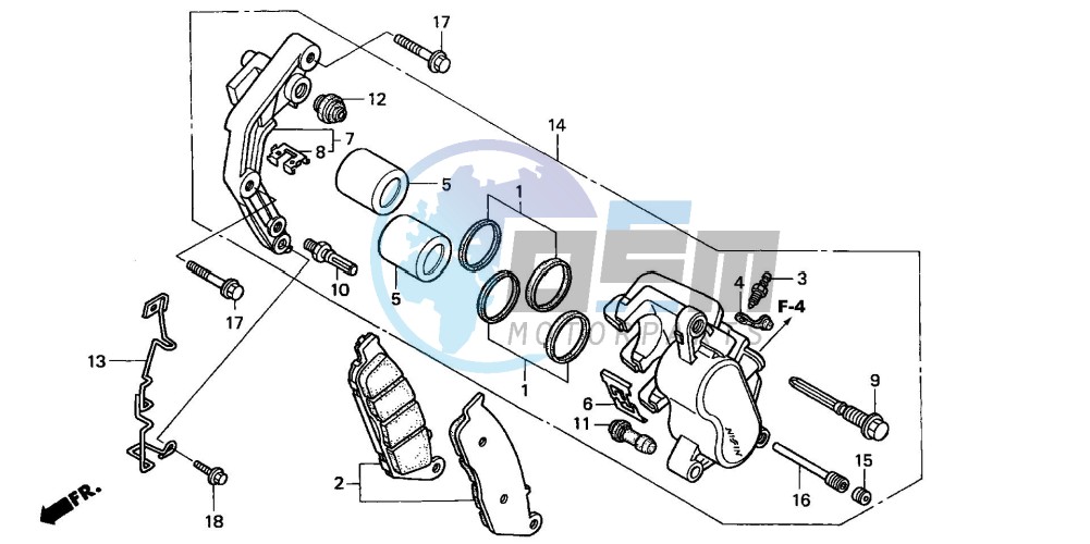 FRONT BRAKE CALIPER