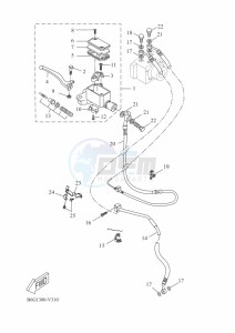 MT-125 MTN125-A (B6G3) drawing FRONT MASTER CYLINDER