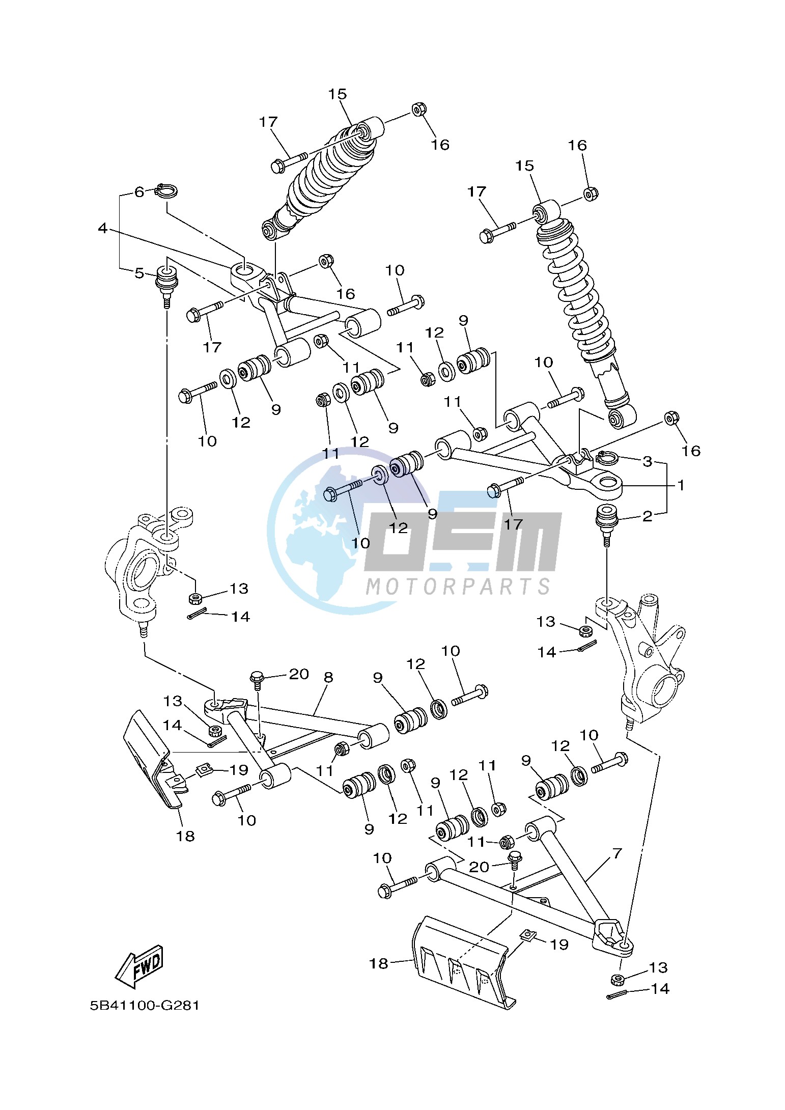 FRONT SUSPENSION & WHEEL