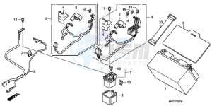 CB600F9 France - (F / CMF 25K) drawing BATTERY