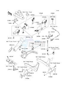 VN 2000 J [VULCAN 2000 CLASSIC LT] (8F-9F) 0J9F drawing IGNITION SWITCH_LOCKS_REFLECTORS