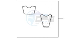 CBR1000RR9 Korea - (KO / MK) drawing KIT WHEEL STICKER