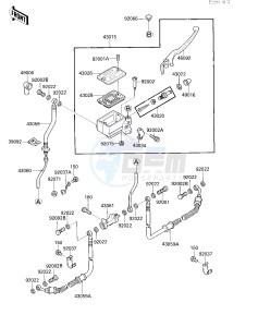 KLF 300 A [BAYOU 300] (A2) [BAYOU 300] drawing FRONT MASTER CYLINDER