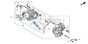 VT1100D2 drawing CARBURETOR (ASSY.)