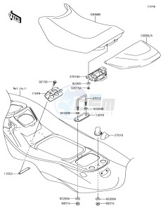 JET SKI STX-15F JT1500AHF EU drawing Seat