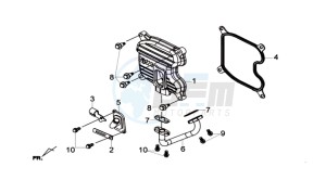 GTS 300i drawing CYLINDER HEAD COVER