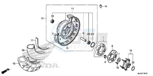 VT750C2BE Shadow - VT750C2B-E UK - (E) drawing REAR WHEEL (VT750C2B/ C)