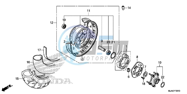 REAR WHEEL (VT750C2B/ C)