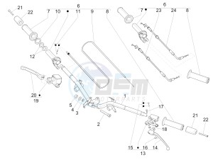 Liberty 125 4t Delivery e3 Single drawing Handlebars - Master cilinder