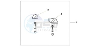 CBF10009 UK - (E / MKH) drawing PILLION ARM REST SET