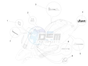 Primavera 150 4T 3V iGET (APAC) (AU, CN, EX, RI, TN) drawing Plates - Emblems