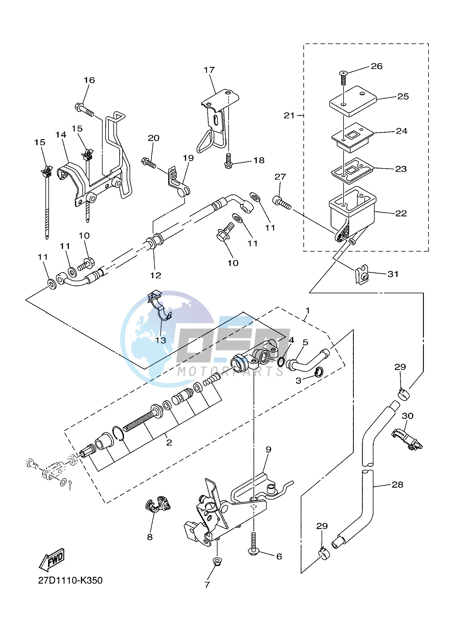 REAR MASTER CYLINDER