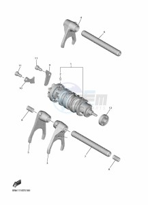 YZF600 YZF-R6 RaceBASE (BN6P) drawing SHIFT CAM & FORK