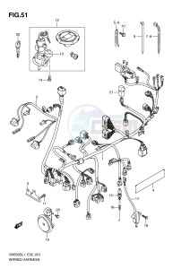 SV650S (E2) drawing WIRING HARNESS (SV650SUL1 E24)