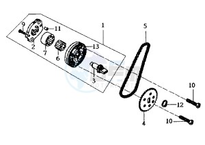 JOYRIDE - 150 cc drawing OIL PUMP