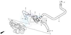 CBR600F drawing AIR INJECTION CONTROL VALVE (1)