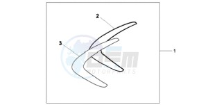 XL700V9 France - (F / CMF SPC) drawing FAIRING SCUFF GUARD