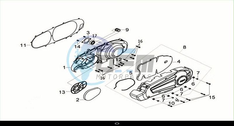 L.CRANKCASECOVER / HD300 (LS30W2Z1-EU) (M2)