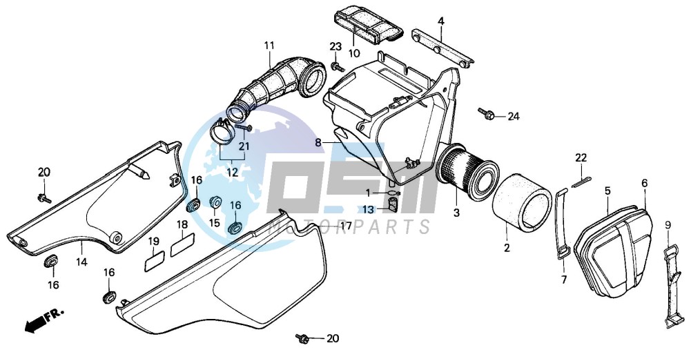 AIR CLEANER/SIDE COVER