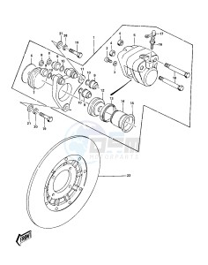 KZ 900 A (A4-A5) drawing FRONT BRAKE