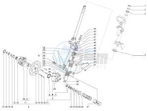 LX 150 4T ie USA drawing Front Fork steering bearing unit