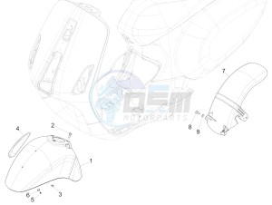 Primavera 150 4T 3V iGET ABS (EMEA) drawing Wheel huosing - Mudguard