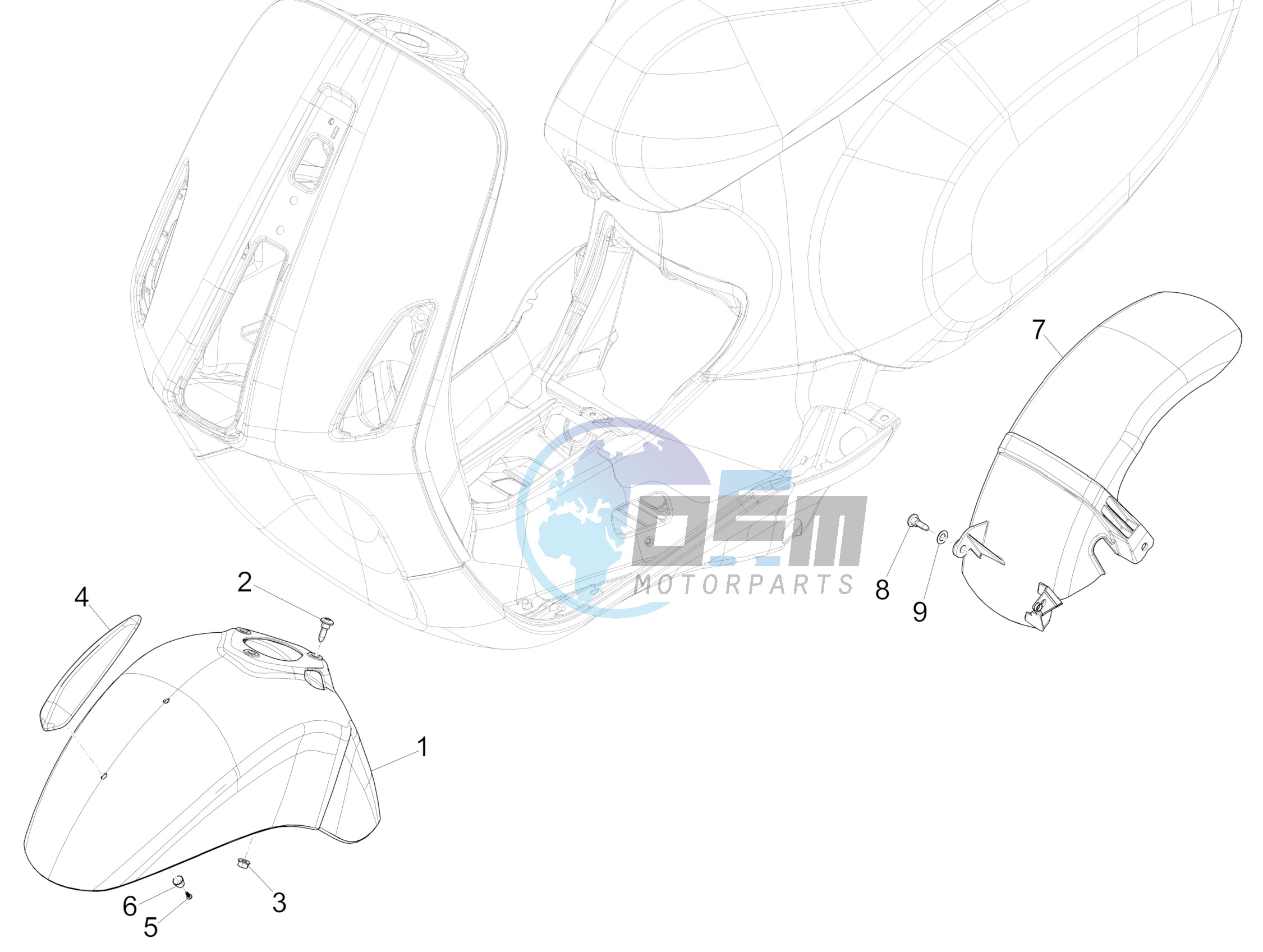 Wheel huosing - Mudguard