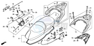 FES125A S-WING drawing SEAT/REAR CARRIER