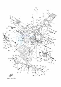 XTZ690D TENERE 700 WORLD RAID (BAG1) drawing FRAME