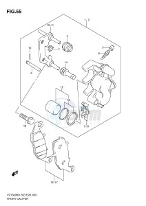 VZ1500 (E3-E28) drawing FRRONT CALIPER