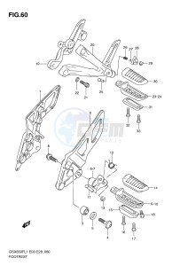 GSX650F (E3-E28) Katana drawing FOOTREST