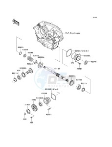 KVF 650 B [PRAIRIE 650 4X4 ADVANTAGE CLASSIC] (B2) [PRAIRIE 650 4X4 ADVANTAGE CLASSIC] drawing FRONT BEVEL GEAR