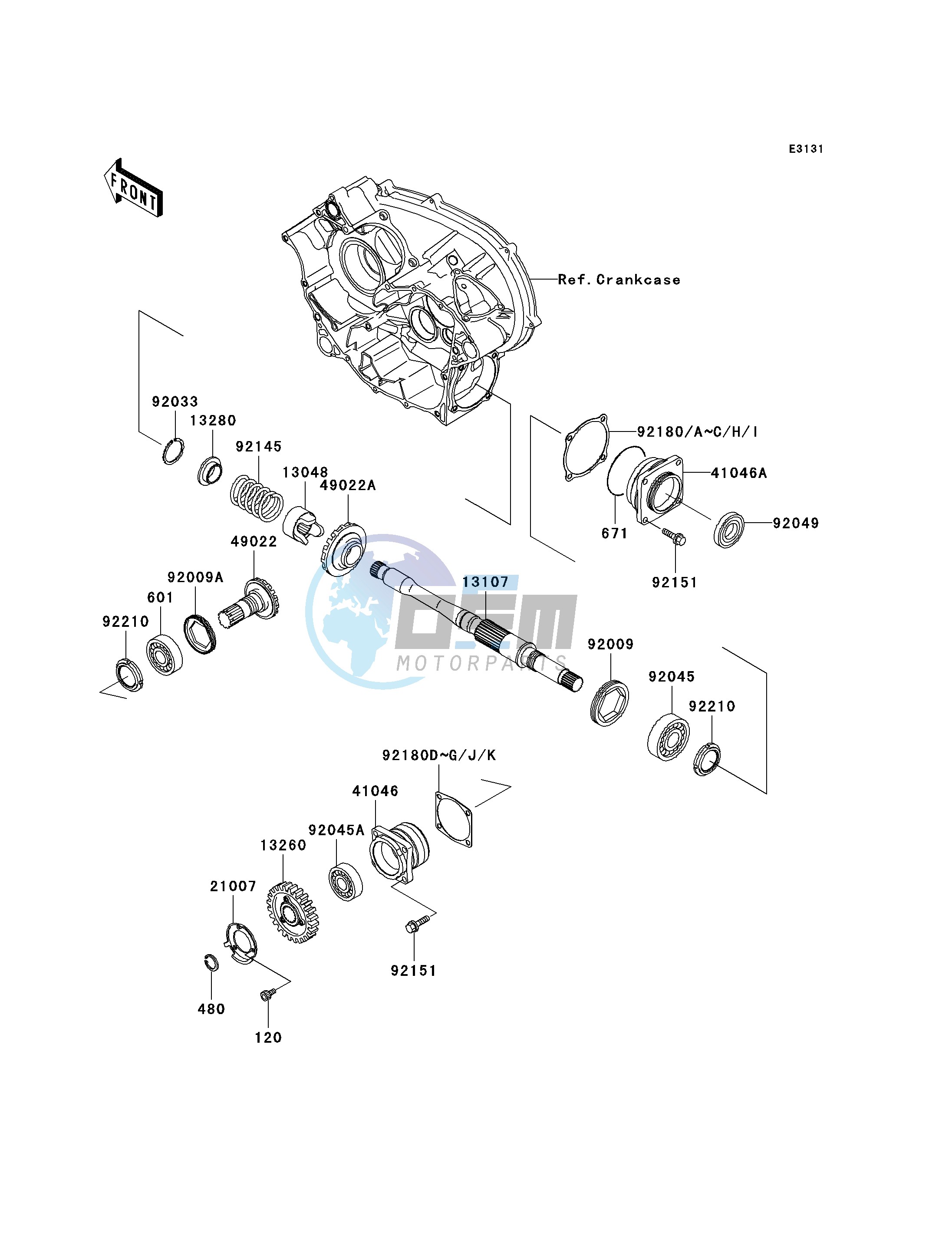 FRONT BEVEL GEAR